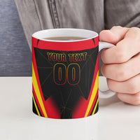 Personalized Belgium Soccer Ceramic Mug Belgian Football Pride Red Devils Mascot