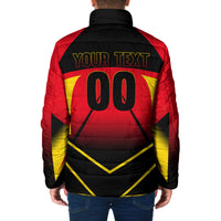 Personalized Belgium Soccer Padded Jacket Belgian Football Pride Red Devils Mascot