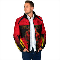 Personalized Belgium Soccer Padded Jacket Belgian Football Pride Red Devils Mascot