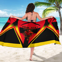 Personalized Belgium Soccer Sarong Belgian Football Pride Red Devils Mascot
