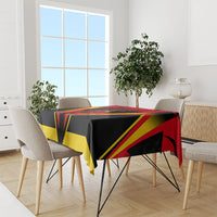 Personalized Belgium Soccer Tablecloth Belgian Football Pride Red Devils Mascot