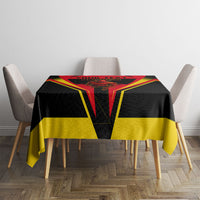 Personalized Belgium Soccer Tablecloth Belgian Football Pride Red Devils Mascot
