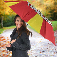 Macedonia Umbrella with National Emblem and Sunburst Flag Design - Wonder Print Shop