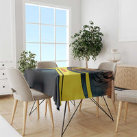 Macedonia Tablecloth with Forest Wolf and Sunset Silhouette Design - Wonder Print Shop