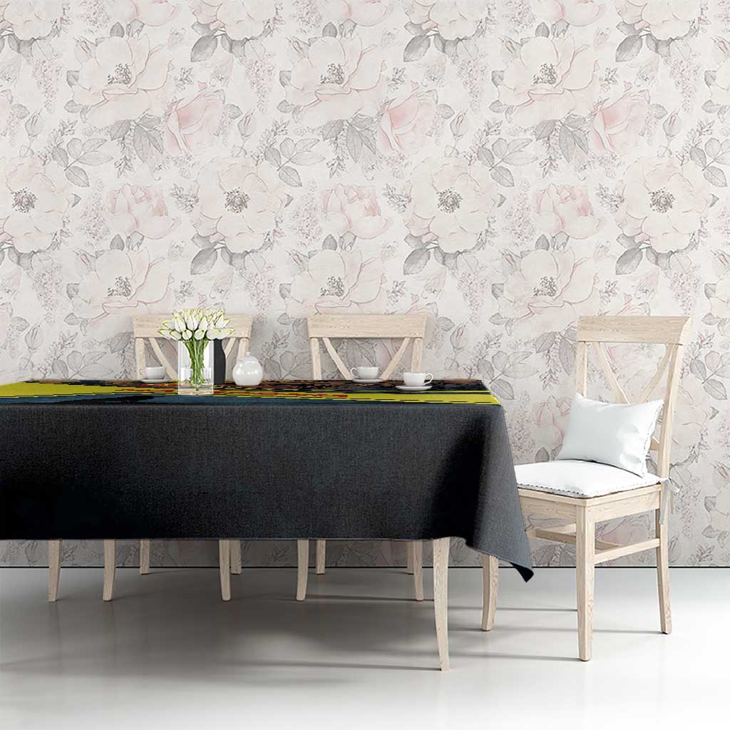 Macedonia Tablecloth with Forest Wolf and Sunset Silhouette Design - Wonder Print Shop