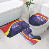 Macedonia Bathroom Set with Lavender Field and Bloom Curve Design - Wonder Print Shop