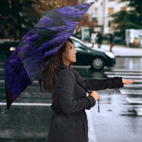 Macedonia Umbrella with Lavender Field and Bloom Curve Design - Wonder Print Shop