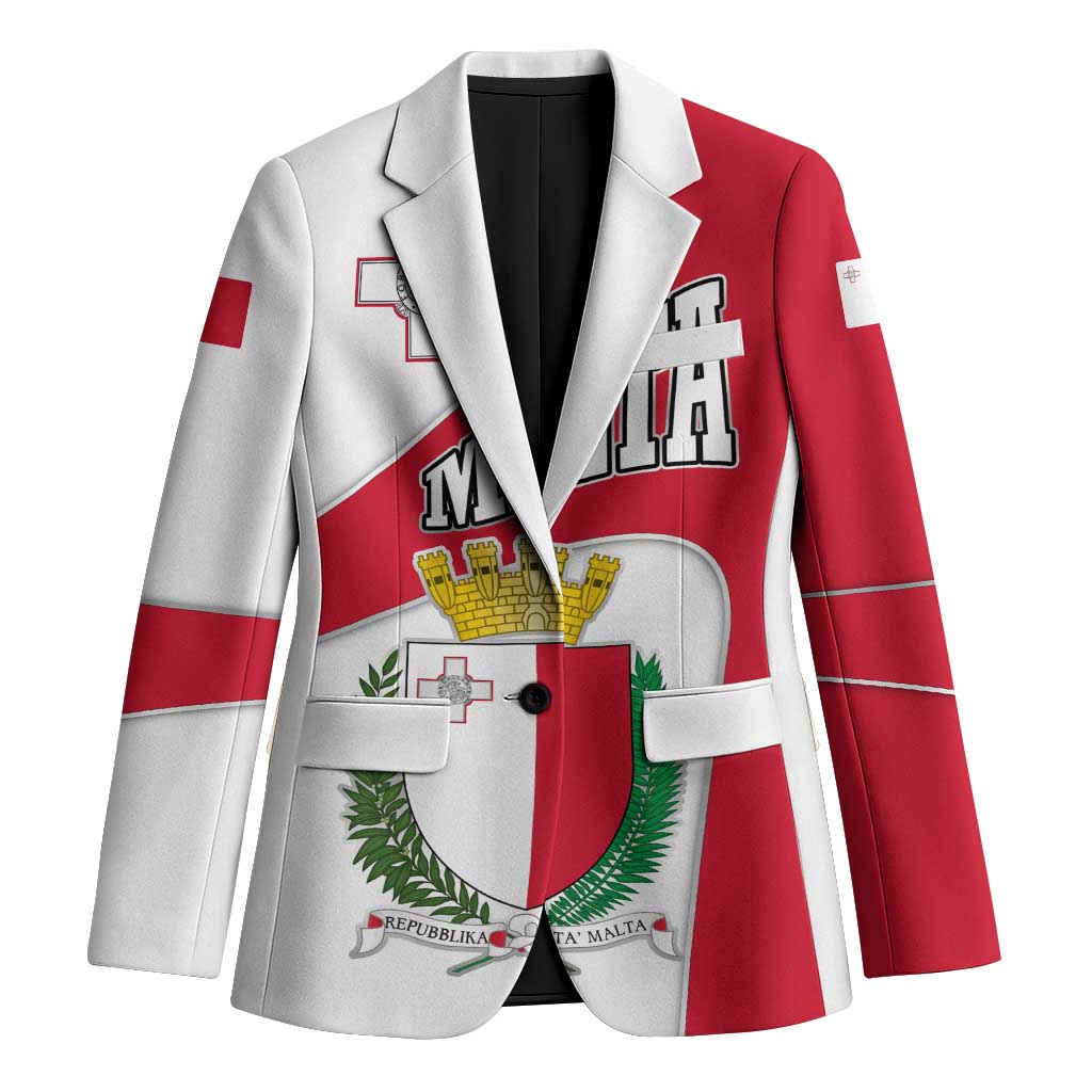 Malta Blazer with Coat of Arms and Island Map Design - Wonder Print Shop
