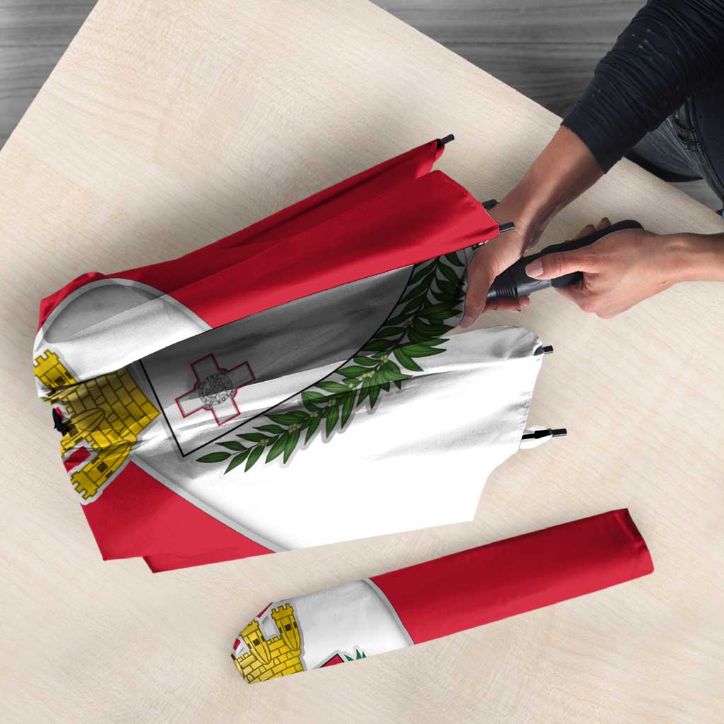 Malta Umbrella with Coat of Arms and Island Map Design - Wonder Print Shop