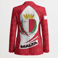 Malta Blazer with Red White Swirl Design - Wonder Print Shop