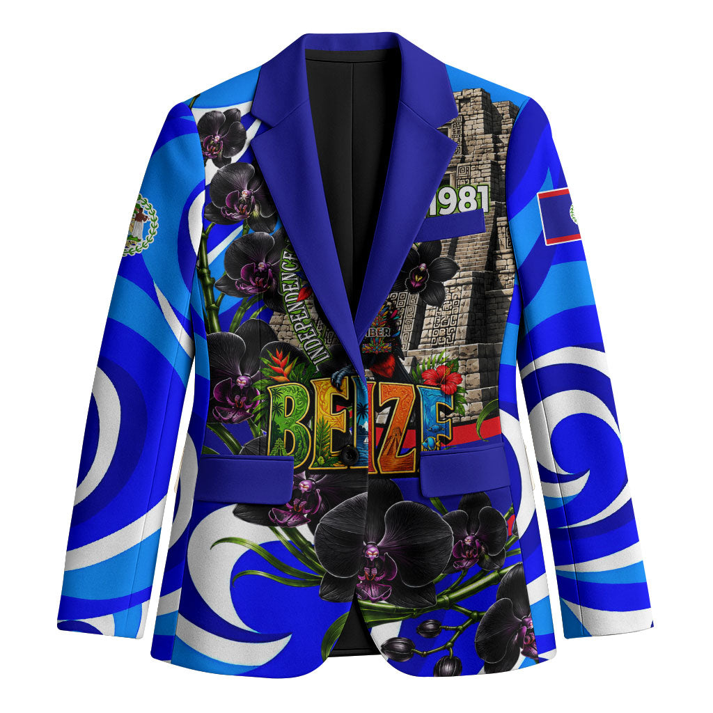Belize Independence Day 1981 Blazer Toucan Mayan Pyramid Black Orchid Patriotic