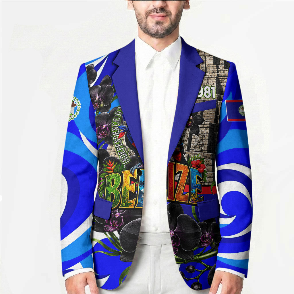 Belize Independence Day 1981 Blazer Toucan Mayan Pyramid Black Orchid Patriotic