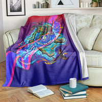 Belize Independence Day September 21 Blanket Vibrant Tropical Sea Turtle Patriotic