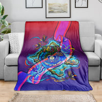 Belize Independence Day September 21 Blanket Vibrant Tropical Sea Turtle Patriotic