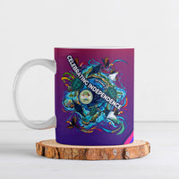 Belize Independence Day September 21 Ceramic Mug Vibrant Tropical Sea Turtle Patriotic