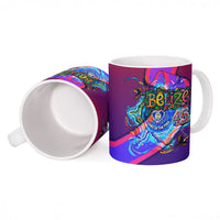 Belize Independence Day September 21 Ceramic Mug Vibrant Tropical Sea Turtle Patriotic
