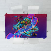 Belize Independence Day September 21 Tablecloth Vibrant Tropical Sea Turtle Patriotic