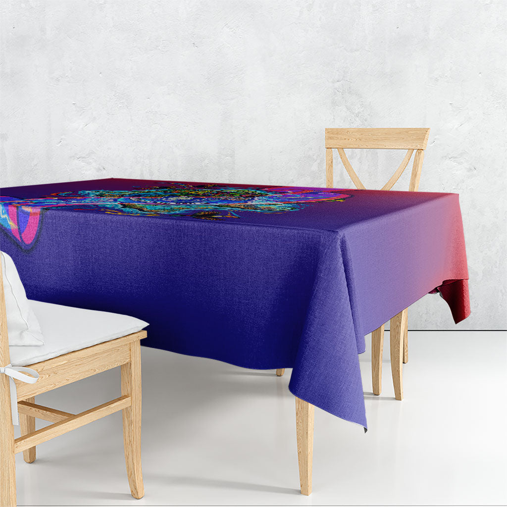 Belize Independence Day September 21 Tablecloth Vibrant Tropical Sea Turtle Patriotic