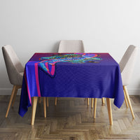 Belize Independence Day September 21 Tablecloth Vibrant Tropical Sea Turtle Patriotic