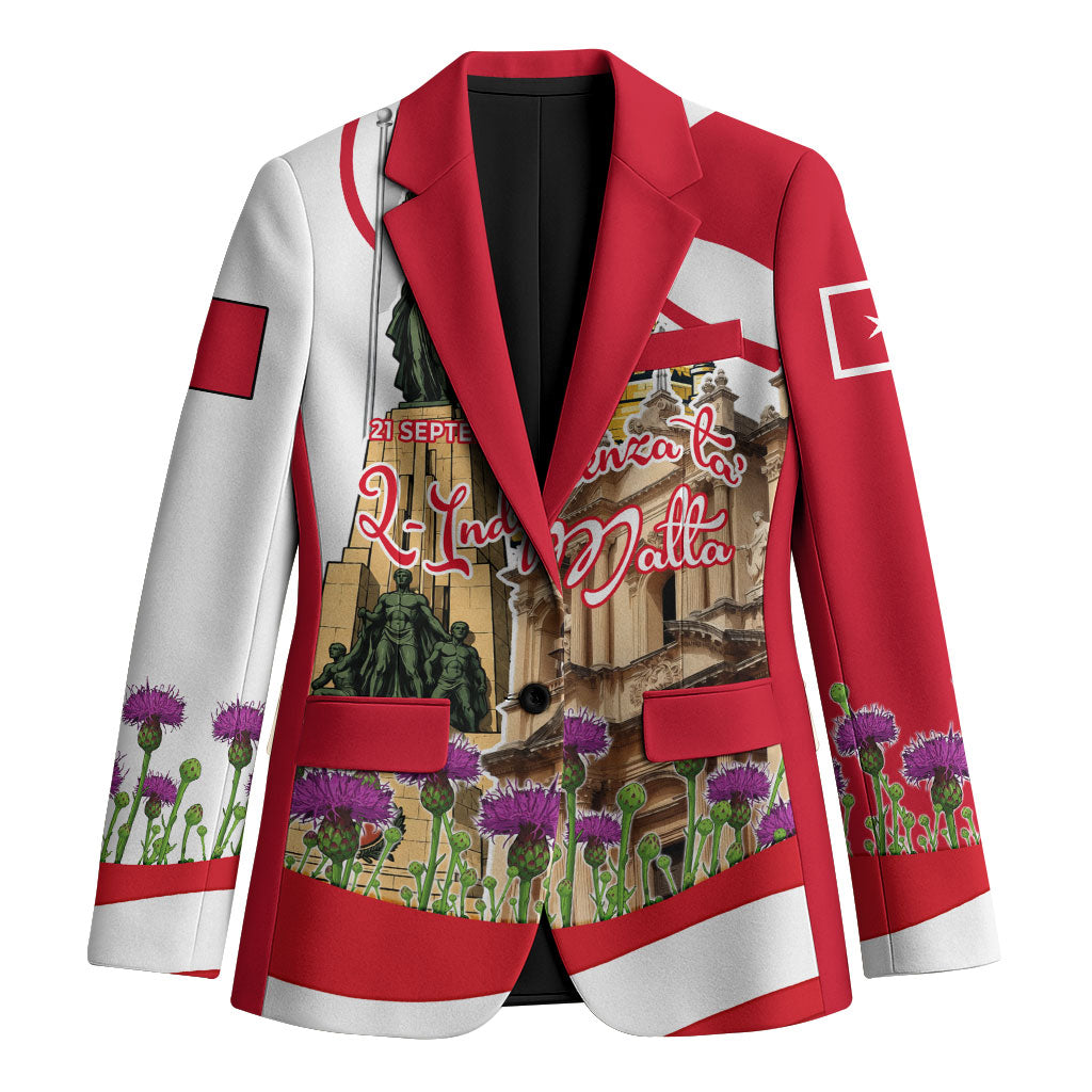 Malta Independence Day Blazer Maltese Flag Cross Knight Born By The Sea