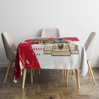 Malta Independence Day Tablecloth Maltese Flag Monument Coat Of Arms Halftone