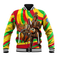Mali Independence Day Baseball Jacket West African Kora Musician Cultural