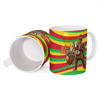 Mali Independence Day Ceramic Mug West African Kora Musician Cultural