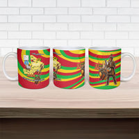 Mali Independence Day Ceramic Mug West African Kora Musician Cultural