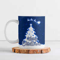 Norway Christmas Ceramic Mug with Nordic Gnome Santa White Tree and Snowflake - Wonder Print Shop
