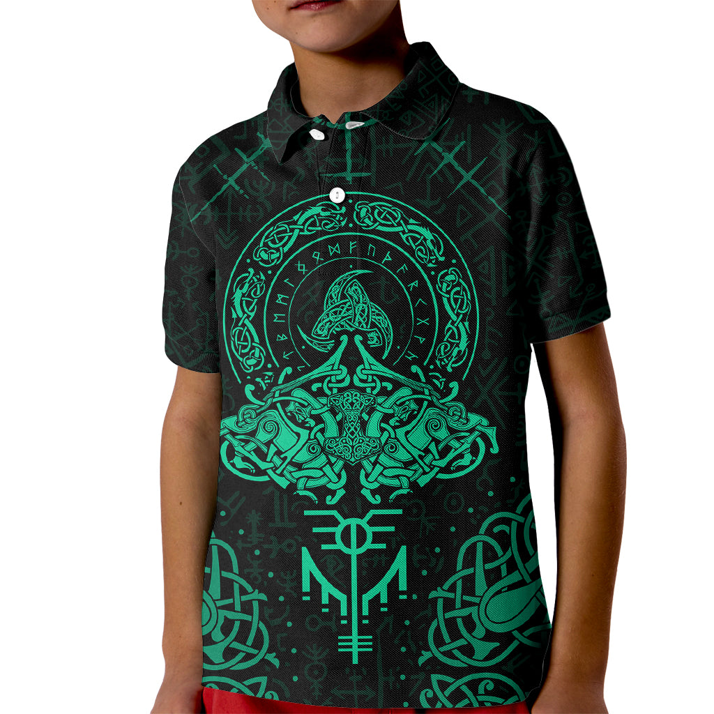 Viking Kid Polo Shirt Valhalla's Eternal Glory - Wonder Print Shop