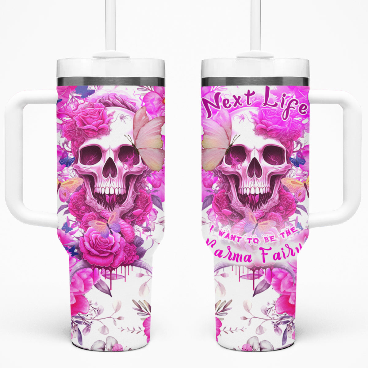 In My Next Life I Want To Be The Karma Fairy Tumbler With Handle - Wonder Print Shop