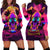 Foreuer Chasing Sunsets Skull Hoodie Dress - Wonder Print Shop