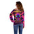 Foreuer Chasing Sunsets Skull Off Shoulder Sweater - Wonder Print Shop