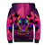 Foreuer Chasing Sunsets Skull Sherpa Hoodie - Wonder Print Shop