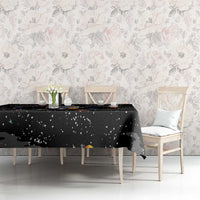 Funny Astronaut Fishing In Space Christmas Tablecloth Xmas Holiday Patterns - Wonder Print Shop