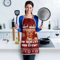 Chihuahua Attitude Christmas Apron Xmas Holiday Patterns - Wonder Print Shop