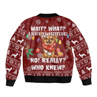Chihuahua Attitude Christmas Bomber Jacket Xmas Holiday Patterns - Wonder Print Shop