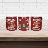 Chihuahua Attitude Christmas Ceramic Mug Xmas Holiday Patterns - Wonder Print Shop