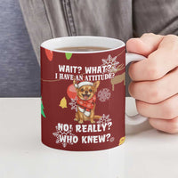 Chihuahua Attitude Christmas Ceramic Mug Xmas Holiday Patterns - Wonder Print Shop