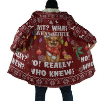 Chihuahua Attitude Christmas Cloak Xmas Holiday Patterns - Wonder Print Shop