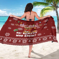 Chihuahua Attitude Christmas Sarong Xmas Holiday Patterns - Wonder Print Shop