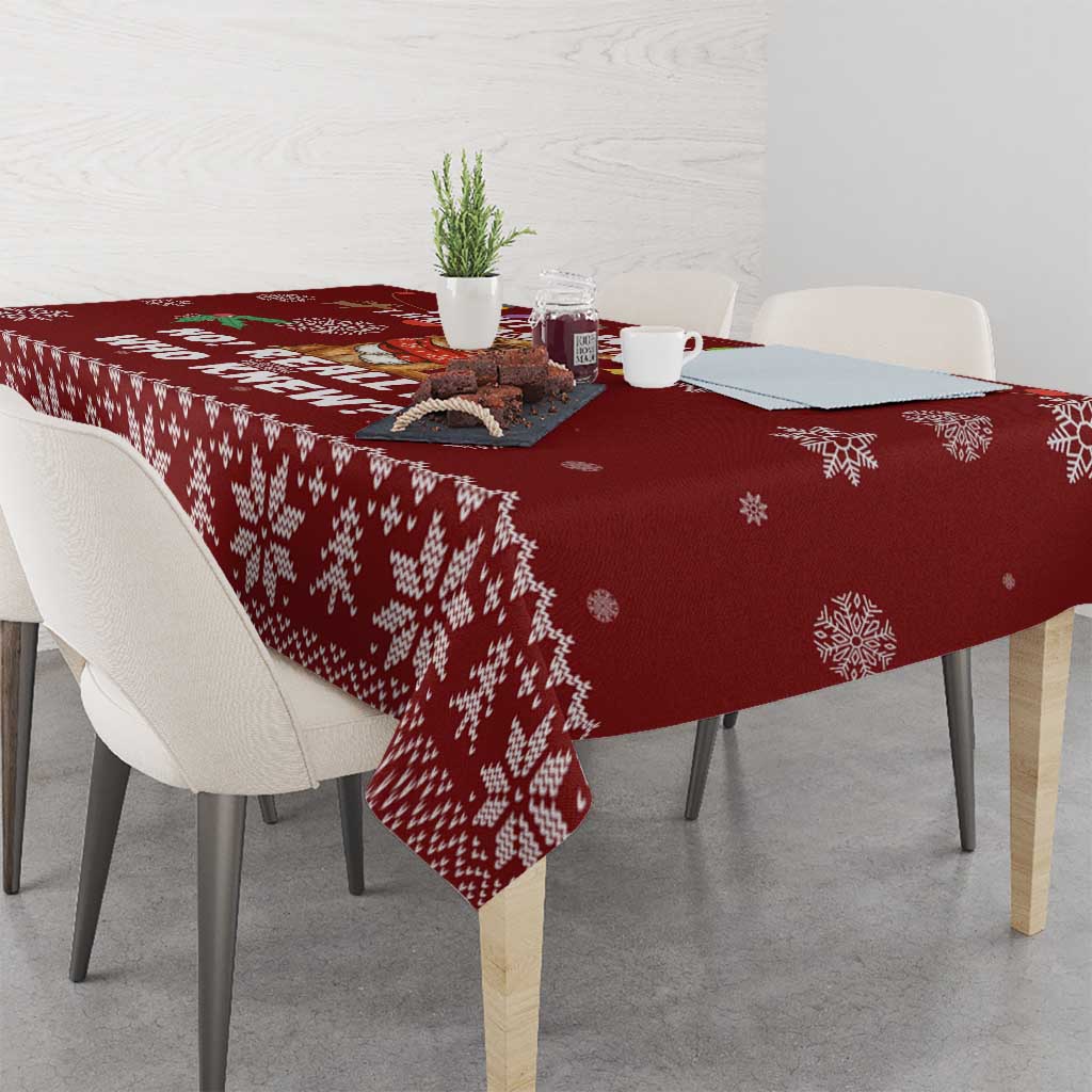 Chihuahua Attitude Christmas Tablecloth Xmas Holiday Patterns - Wonder Print Shop