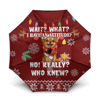 Chihuahua Attitude Christmas Umbrella Xmas Holiday Patterns - Wonder Print Shop