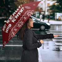 Chihuahua Attitude Christmas Umbrella Xmas Holiday Patterns - Wonder Print Shop
