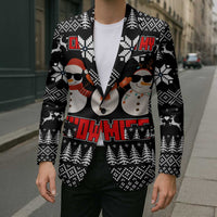 Chillin With My Snowmies Christmas Blazer Xmas Holiday Patterns - Wonder Print Shop