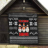 Chillin With My Snowmies Christmas Quilt Xmas Holiday Patterns - Wonder Print Shop