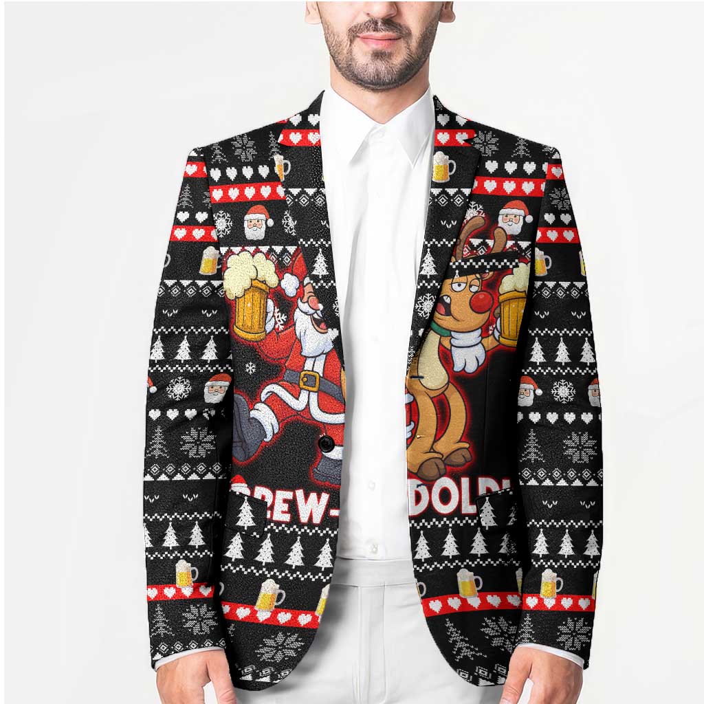 Christmas Brewdolph Reindeer Blazer Xmas Holiday Patterns - Wonder Print Shop