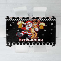 Christmas Brewdolph Reindeer Tablecloth Xmas Holiday Patterns - Wonder Print Shop