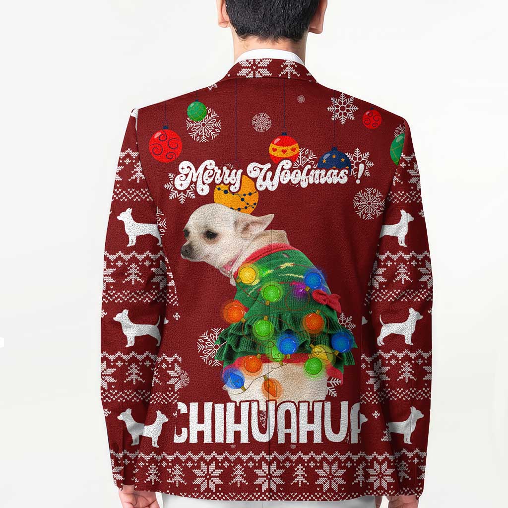 Chihuahua Dog Attitude Christmas Blazer Xmas Holiday Patterns - Wonder Print Shop