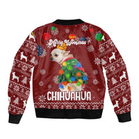Chihuahua Dog Attitude Christmas Bomber Jacket Xmas Holiday Patterns - Wonder Print Shop